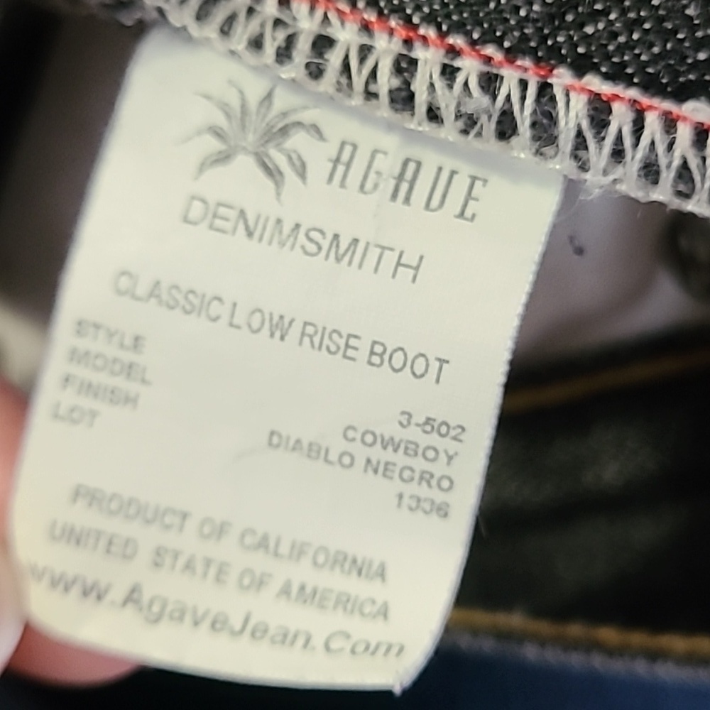 Jake‎ Agave denimsmith classic low rise boot Diablo Negro cowboy sz 30 in - Picture 4 of 12